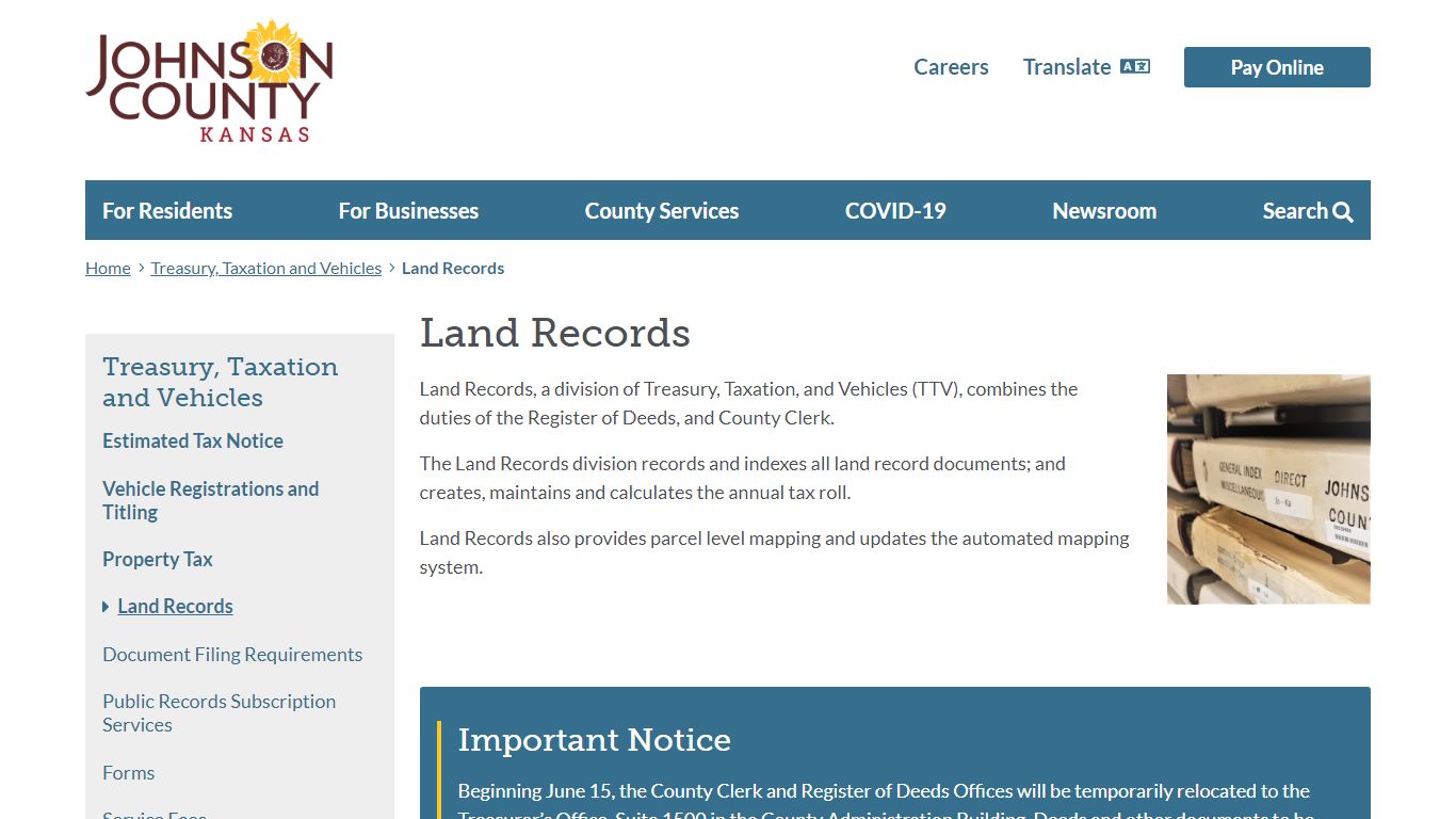 Land Records | Johnson County Kansas